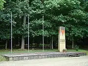 Monument (in the village of Grabow-Below) for Ravensbrück death march victims