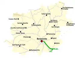 Map of the Province of Benevento