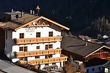 Berghof (Sölden), a typically old farmstead, now an alpine lodge -  tourist accommodation for guests