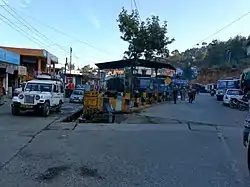 Berinag taxi stand in Pithoragarh district, Uttarakhand, India