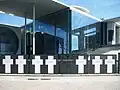 "White Crosses" memorial next to the Reichstag building Berlin