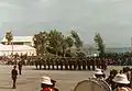 A platoon of the Training Company of the Bermuda Regiment, at Warwick Camp, during Recruit Camp 1993