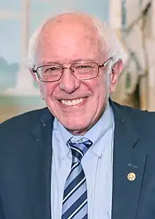 Bernie Sanders smiling