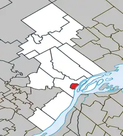 Location within D'Autray RCM