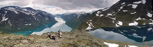 Besseggen ridge seen from east.