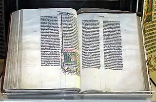 Malmesbury Abbey's 1407 Bible from Belgium