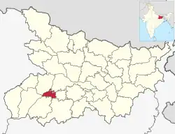 Location of Arwal district in Bihar