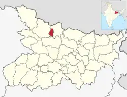 Location of Sheohar district in Bihar