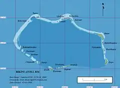 Map of Bikini Atoll