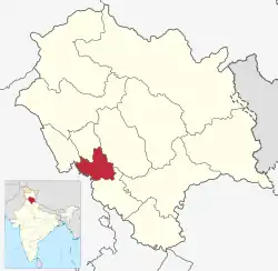 Location in Himachal Pradesh