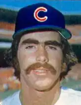 Baseball card of Bill Buckner when playing for the Chicago Cubs