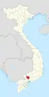 Location of Bình Dương within Vietnam