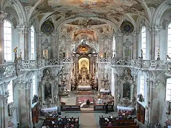 The Abbey Church at Birnau, during a wedding