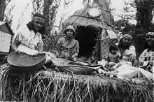 Paiute Indian hut, reconstructed in 1940