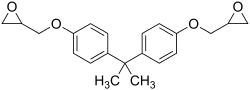 Bisphenol A diglycidyl ether is a component in common household "epoxy".