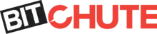 A tilted black square with white text reading "BIT", followed by red text reading "CHUTE"