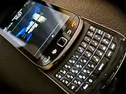 BlackBerry Torch 9800, a tall slider