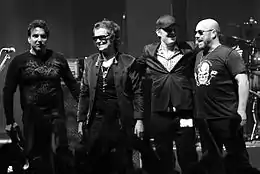 Black Country Communion in 2011. From left to right: Derek Sherinian, Glenn Hughes, Joe Bonamassa and Jason Bonham.