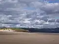 Black Rock Sands Beach looking towards Borth-y-Gest,Ynys Cyngar and the Afon Glaslyn  estuary.