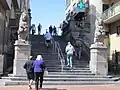 One of the stairs up to the beach