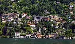 Central Blevio seen from the lake