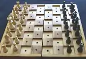 Chessboard adapted for visually impaired people