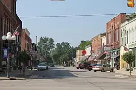 Downtown Blissfield along Lane Street