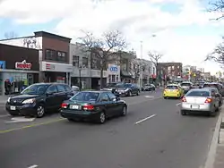 View of Runnymede from Windermere Avenue and Bloor Street West