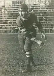 Close-up of McMillin on the field