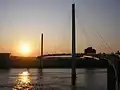 Kerrey Pedestrian Bridge at sunset