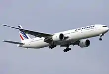 Boeing 777-300ER aircraft branded with Air France