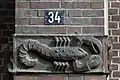 Scorpio adorning a building in Hamburg, Germany, designed by sculptor Richard Kuöhl