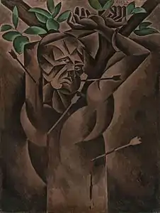 Saint Sebastian, Bohumil Kubišta, 1912