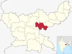 Location of Bokaro district in Jharkhand