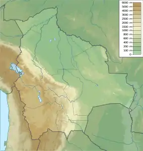 Location of Coipasa Lake in Bolivia.