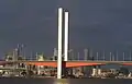 Bolte Bridge, looking back to the Melbourne CBD in June 2006