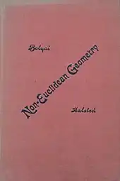 1896 copy of Bolyai's "The science absolute of space, independent of the truth or falsity of Euclid's axiom XI (which can never be decided a priori)"