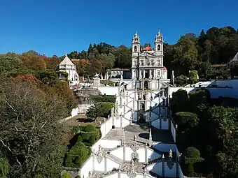 Grand Staircase of the Sanctuary of Bom Jesus do Monte, Braga, Portugal, by Carlos Luís Ferreira Amarante and others, c.1784