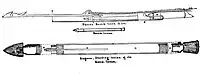 Bomb lance whaling harpoon, pictured in 1878, prominent in the famous whaling legal case Ghen v. Rich