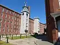 Boott Mills east courtyard, 2014