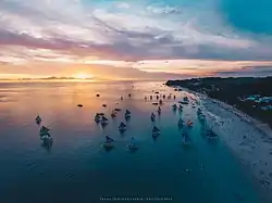 Beautiful Sunset in Boracay Island