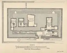 Map drawing by O. Völz