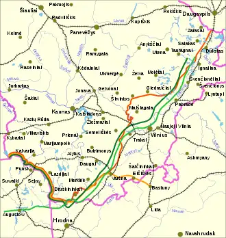 Polish–Lithuanian border around 1918–1939