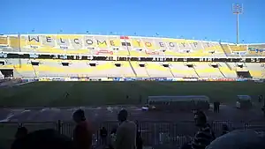 Borg El Arab stadium before a match in the 2017 CAF Confederation Cup in April 2017.