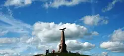 Kutuzov obelisk on the site of Kutuzov's headquarters during the Battle of Borodino