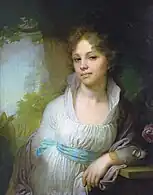 Portrait of Maria Lopukhina by Vladimir Borovikovsky (1797)