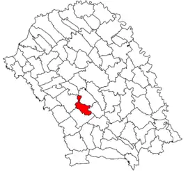 Location in Botoșani County