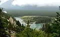 Hoodoos above the Bow River.