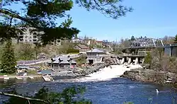 View of the road into central Bracebridge.