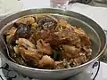 Braised fish head in pot